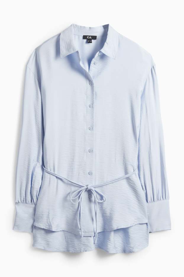 Women - Blouse - light blue