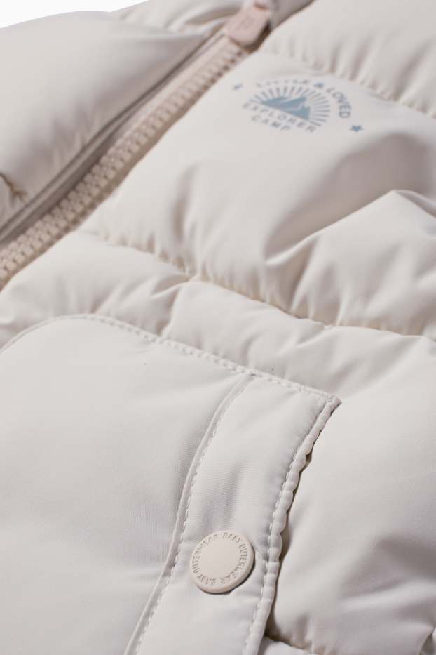 Bebeluși - băieți - Jachetă bebeluși - alb-crem