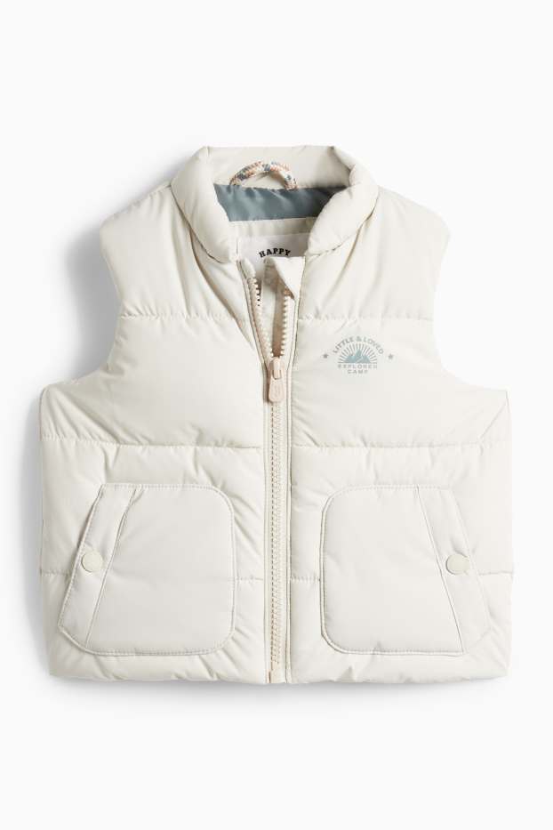 Bebeluși - băieți - Jachetă bebeluși - alb-crem