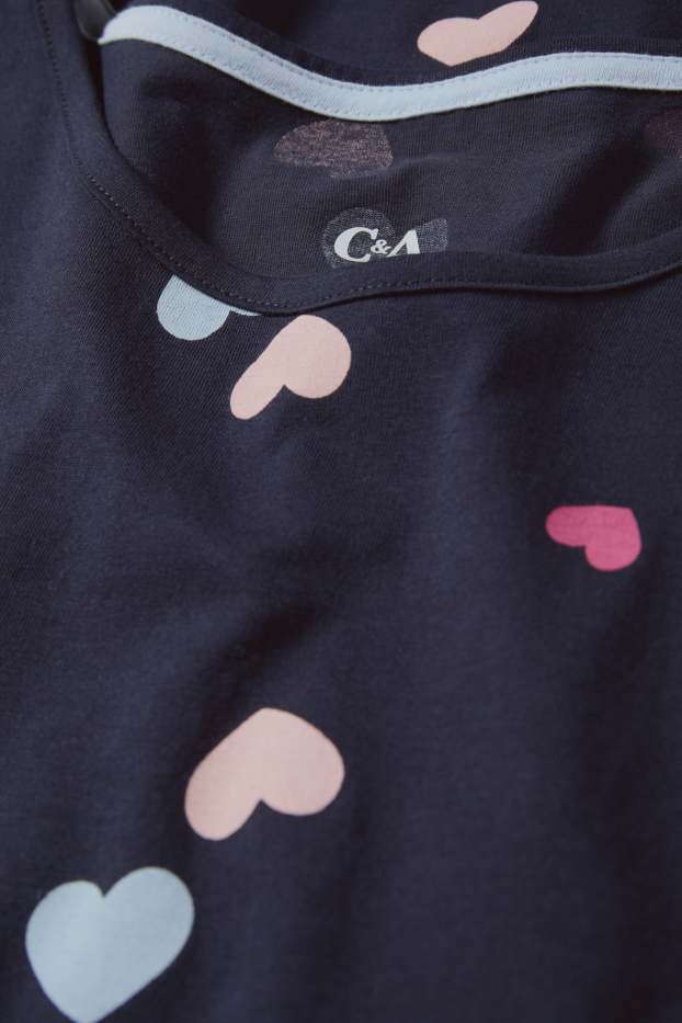 Dames - Bigshirt - donkerblauw