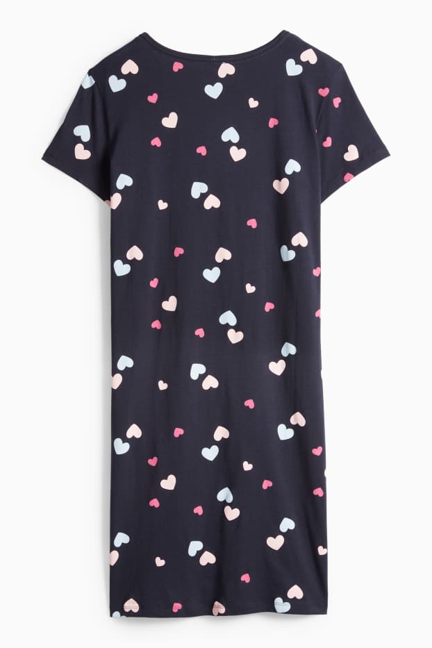 Dames - Bigshirt - donkerblauw