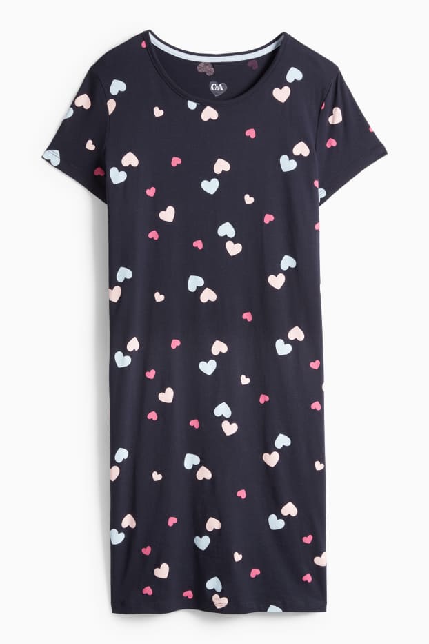 Dames - Bigshirt - donkerblauw