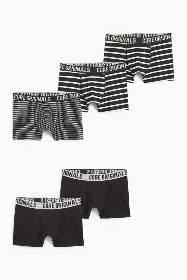 Kinder Jungen - Multipack 5er - Boxershorts - schwarz