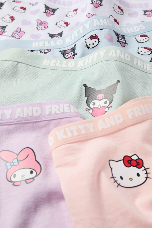 Kinderen: meisjes - Set van 5 - Hello Kitty and Friends - slip - roze