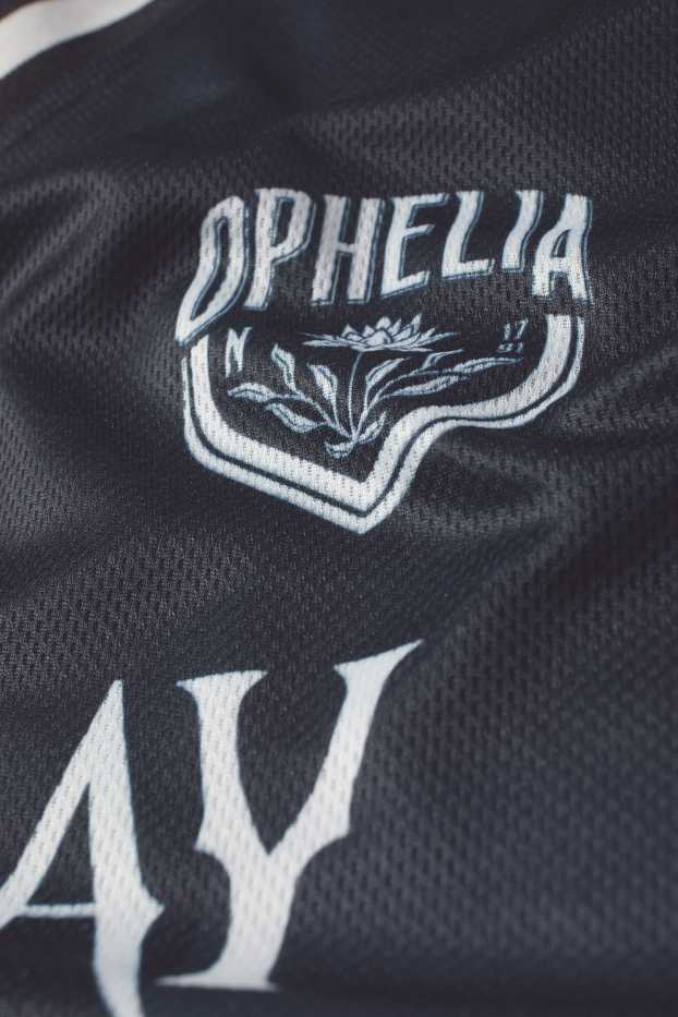 Copii - Fete - Wednesday - tricou cu mânecă lungă - cu dungi - negru