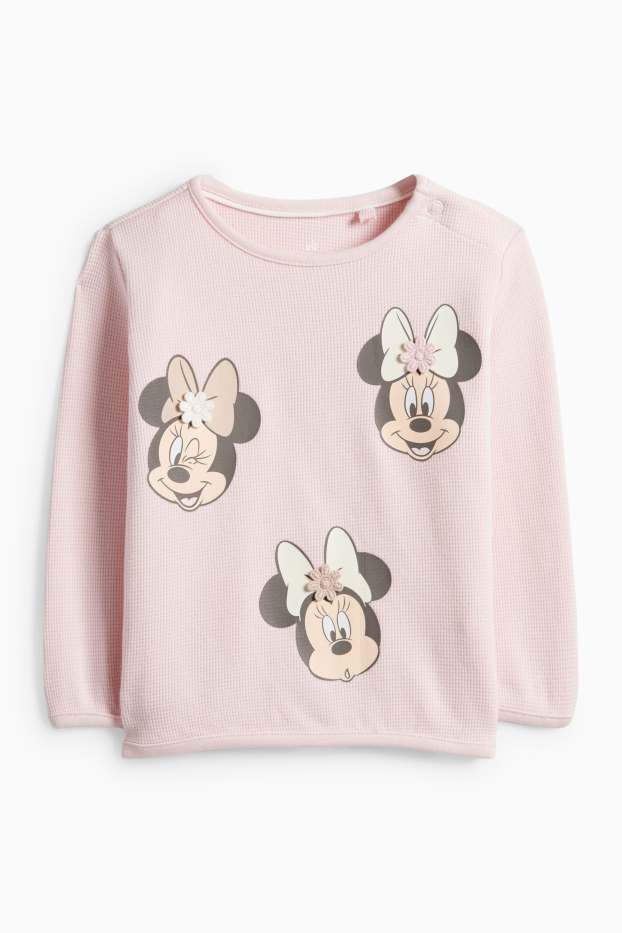 Baby Mädchen - Minnie Maus - Baby-Crochet-Outfit - 2 teilig - rosa