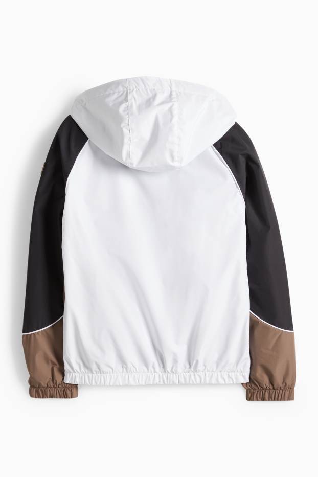 Děti - chlapci - Bunda - hnědá / krémově bílá