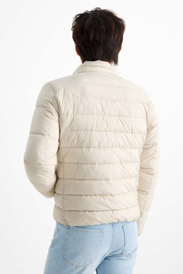 Home - Jaqueta embuatada - beix clar