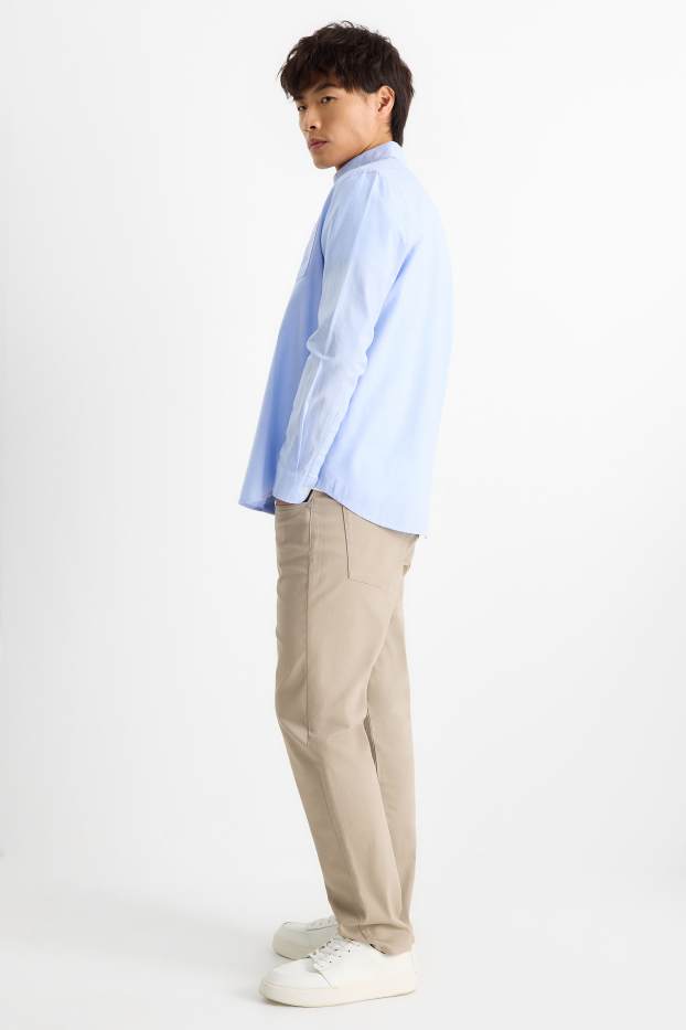 Men - Trousers - regular fit - taupe