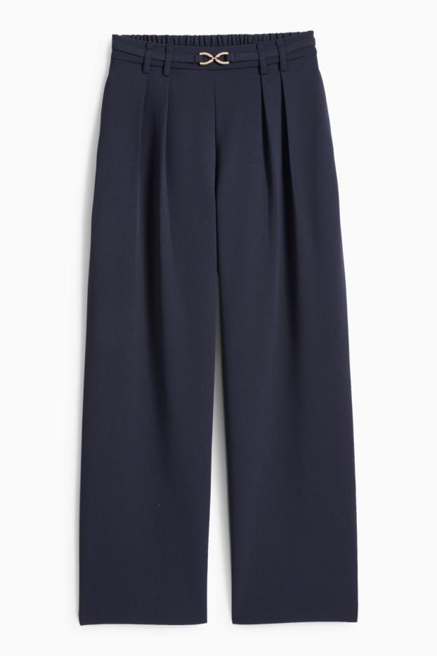 Femmes - Pantalon - bleu foncé