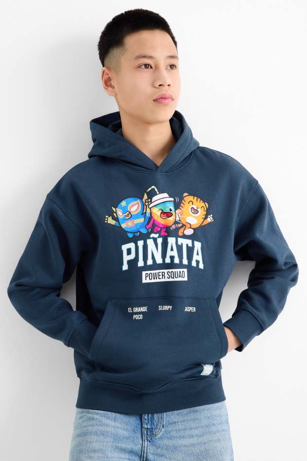 Enfants garçons - Piñata Smashlings - sweat à capuche - bleu foncé