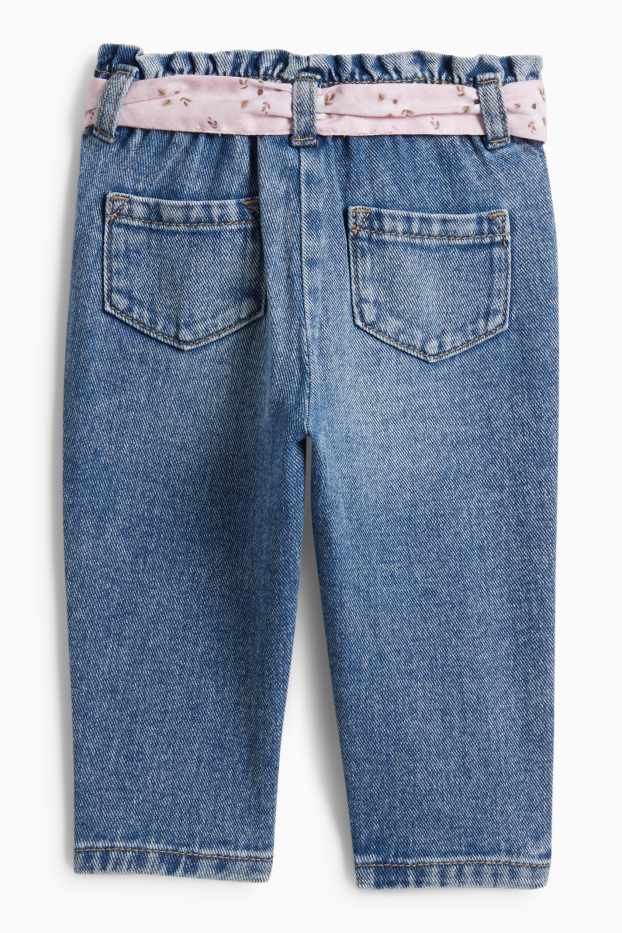 Baby Mädchen - Baby-Jeans - jeansblau