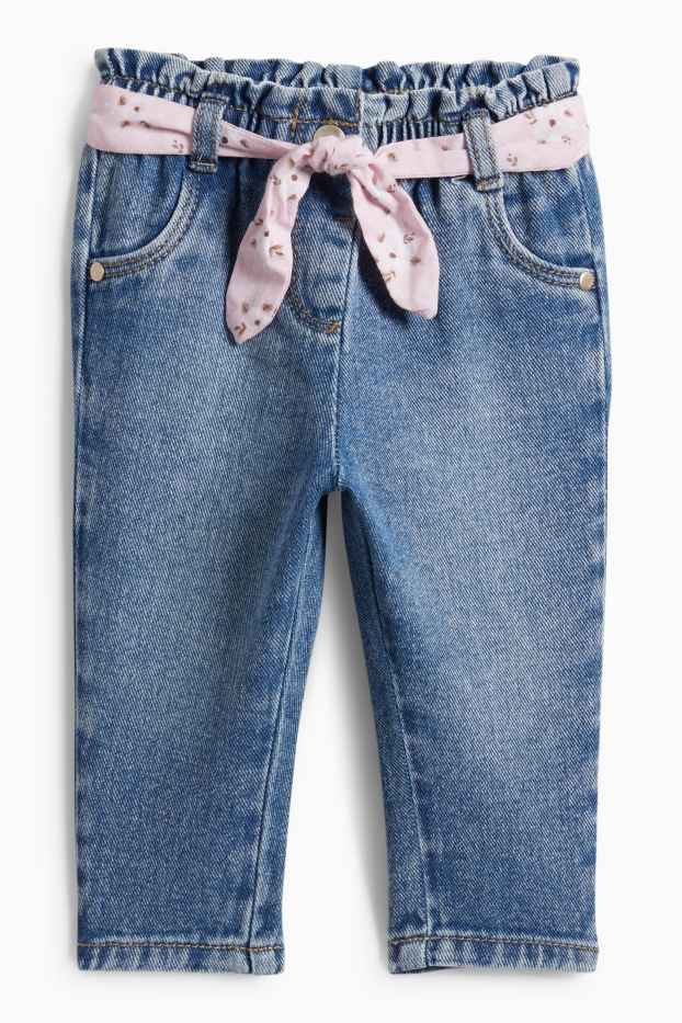 Baby Mädchen - Baby-Jeans - jeansblau