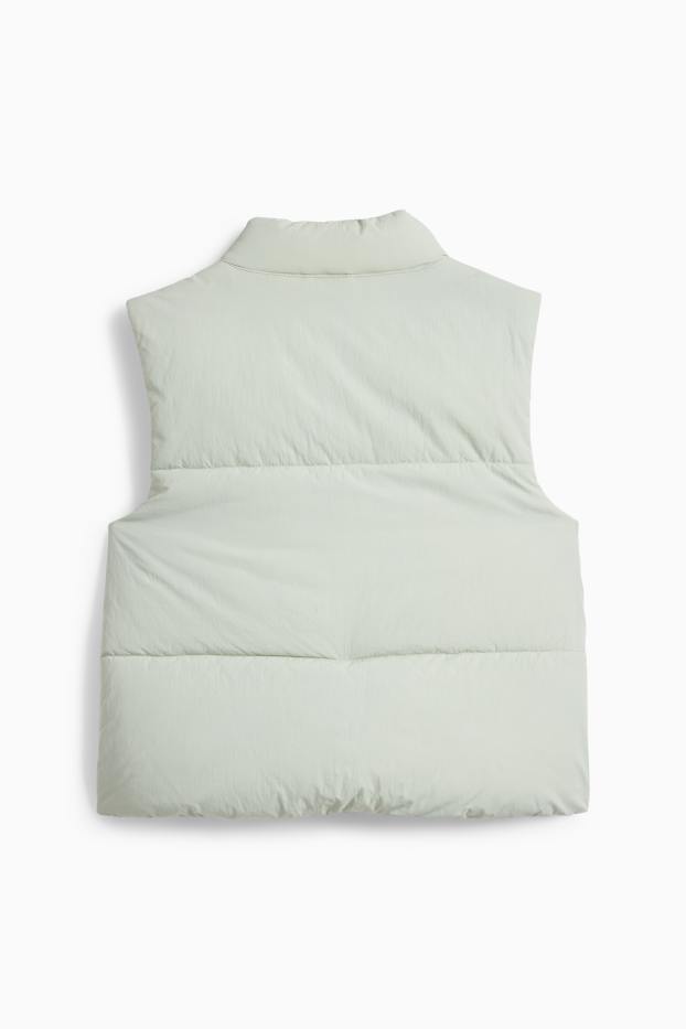 Children Girls - Padded gilet - mint green