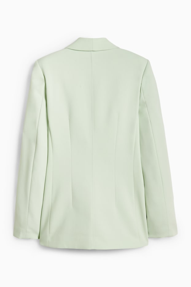 Femmes - Blazer long - regular fit - vert menthe