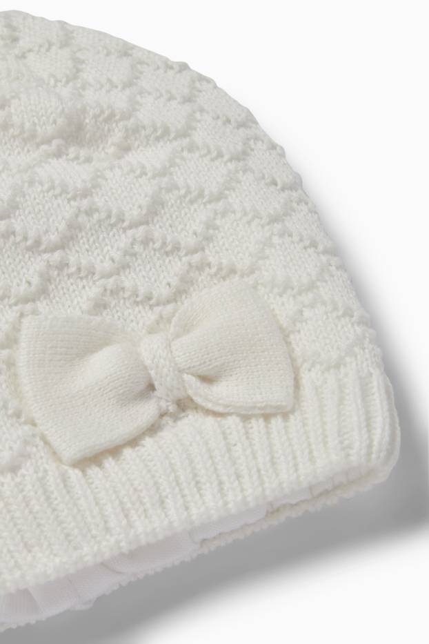 Miminka - dívky - Čepice pro miminka - bílá