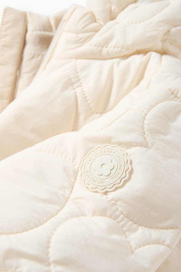 Miminka - dívky - Bunda pro miminka - krémově bílá