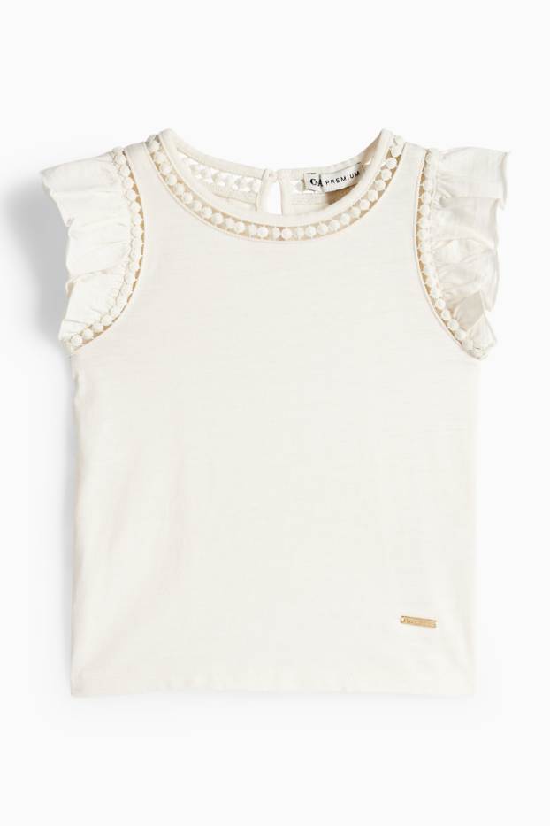 Bambine - Maglia a maniche corte - bianco crema