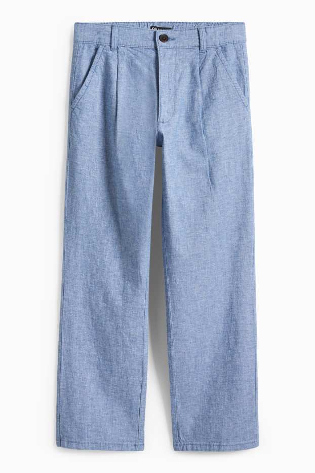 Děti - chlapci - Kalhoty - světle modrá