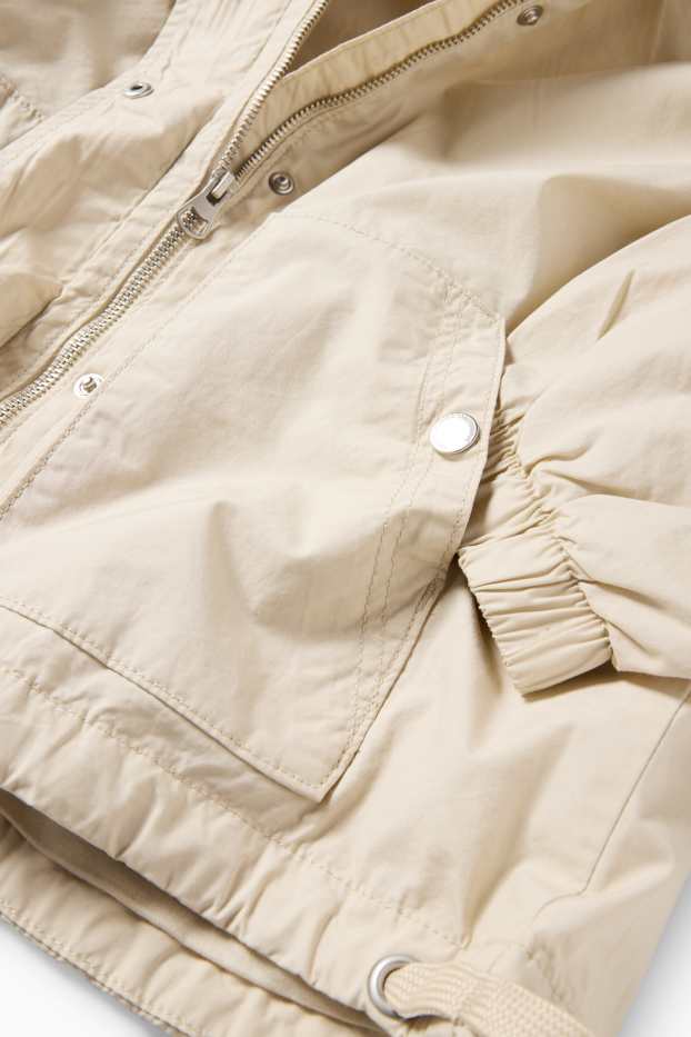 Bambine - Giacca con cappuccio - beige chiaro
