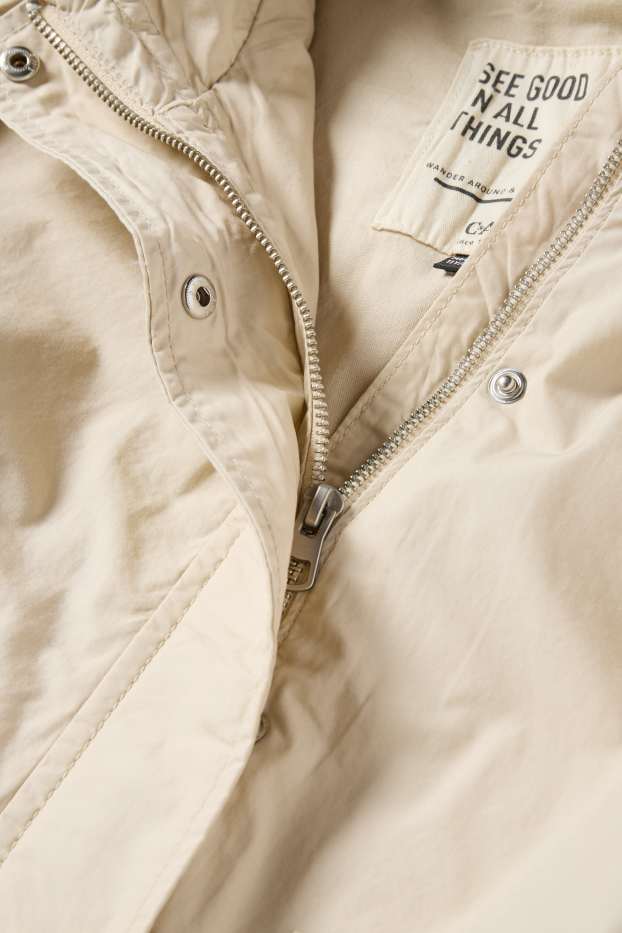 Bambine - Giacca con cappuccio - beige chiaro