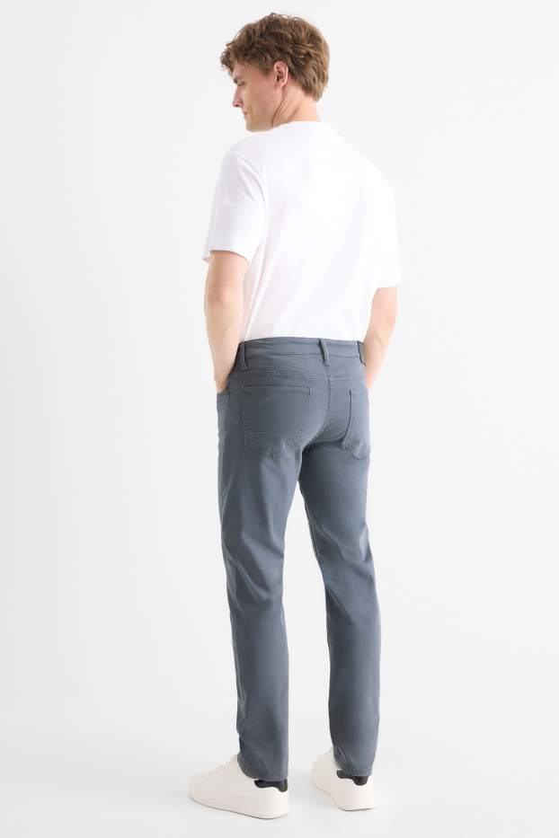 Hommes - Pantalon - slim fit - LYCRA® - jean gris clair