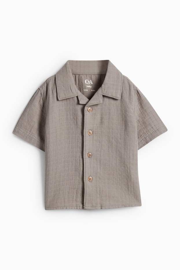 Baby Boys - Baby outfit - 2 piece - textured - gray