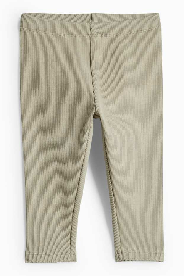 Miminka - dívky - Květiny - outfit pro miminka - 3dílný - světle zelená