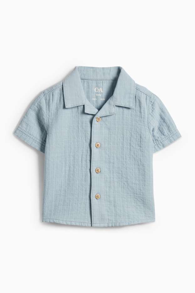 Baby Boys - Baby outfit - 2 piece - textured - light blue