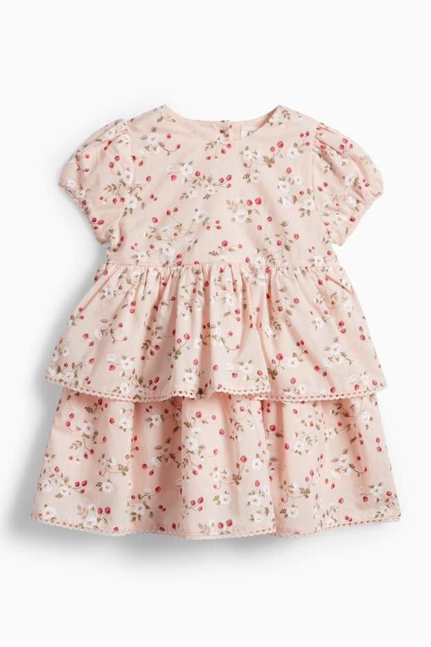 Baby Girls - Strawberries - baby outfit - 2 piece - rose