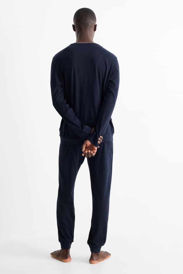 Bărbați - Pijama - albastru închis