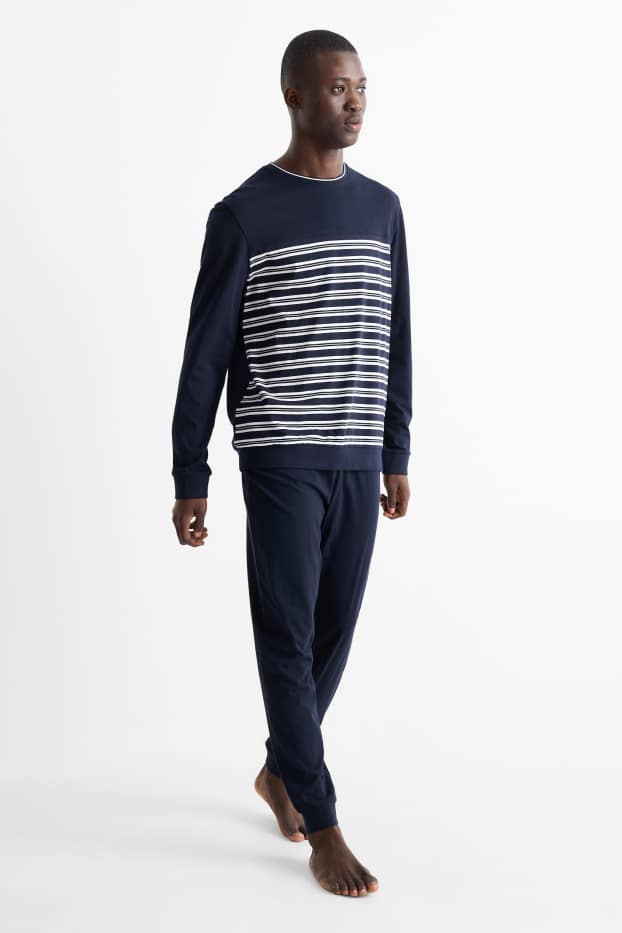 Bărbați - Pijama - albastru închis