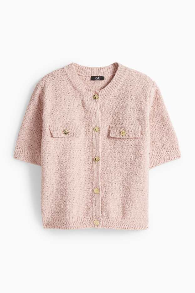 Dámské - Kardigan - růžová