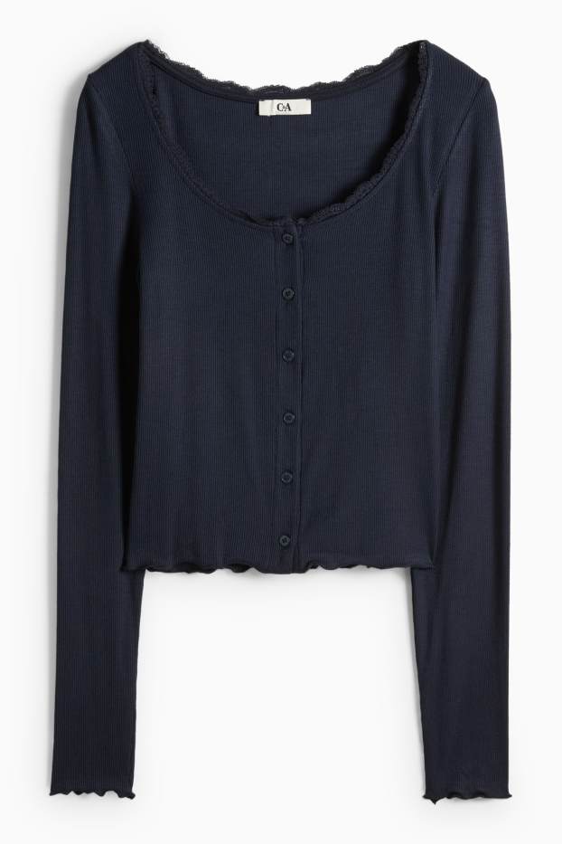 Dámské - Tričko - tmavomodrá