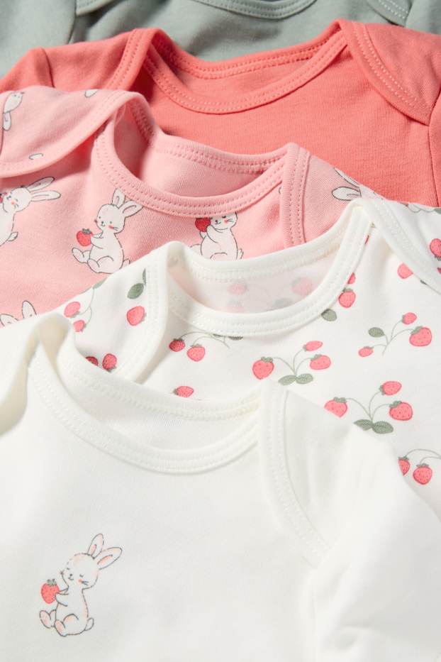 Miminka - dívky - Zavinovací body pro miminka - bílá/růžová