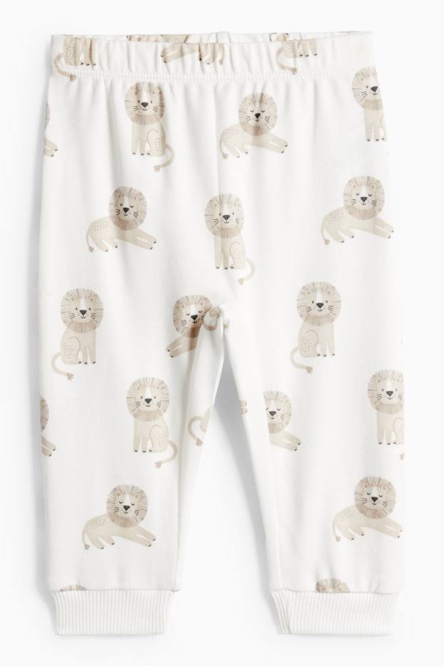 Baby Buben - Löwe - Baby-Pyjama - 2 teilig - hellbeige