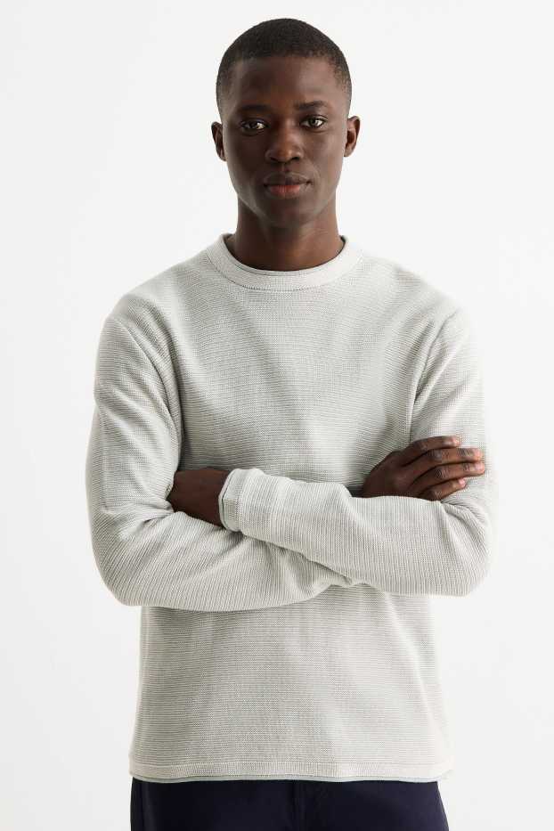 Hommes - Pull - vert menthe