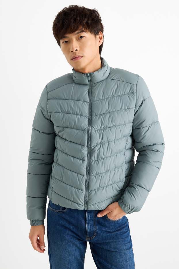 Mężczyźni - Kurtka pikowana - zielony