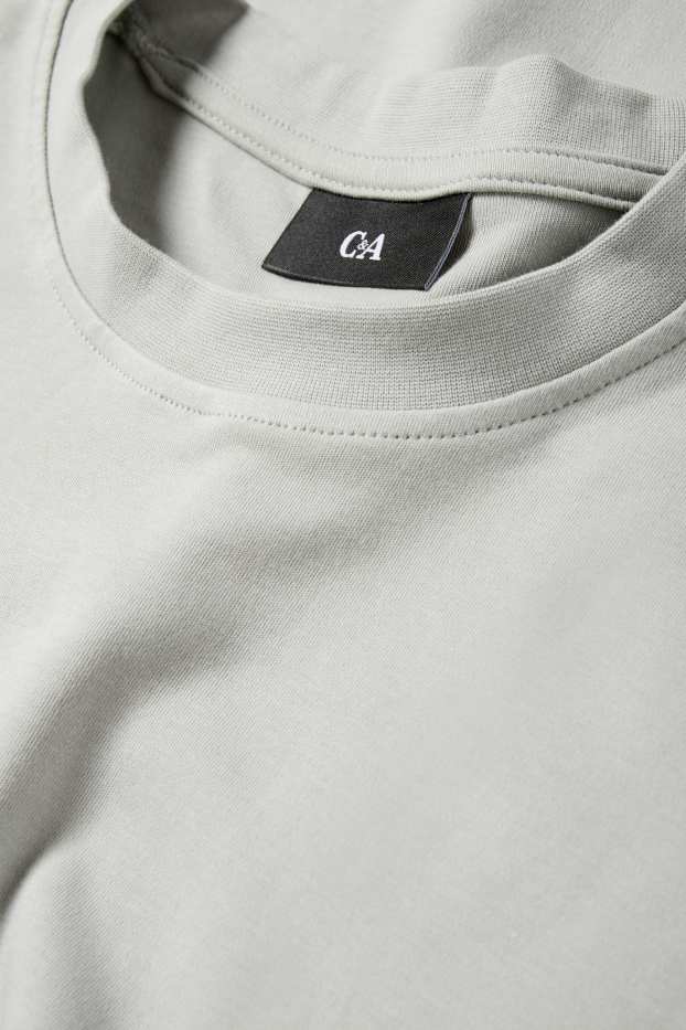 Herren - T-Shirt - Relaxed Fit - hellgrau