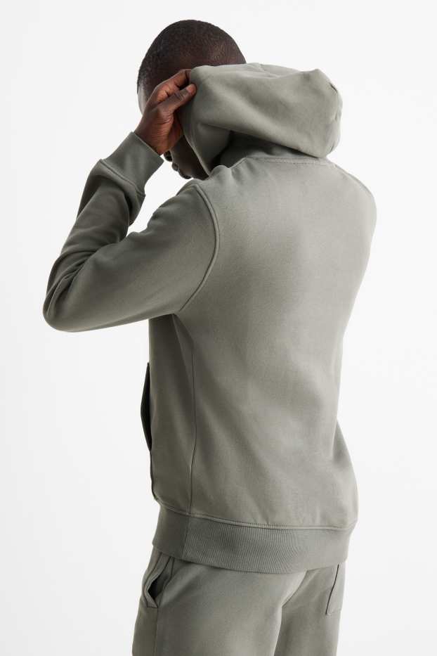 Hommes - Sweat à capuche - vert