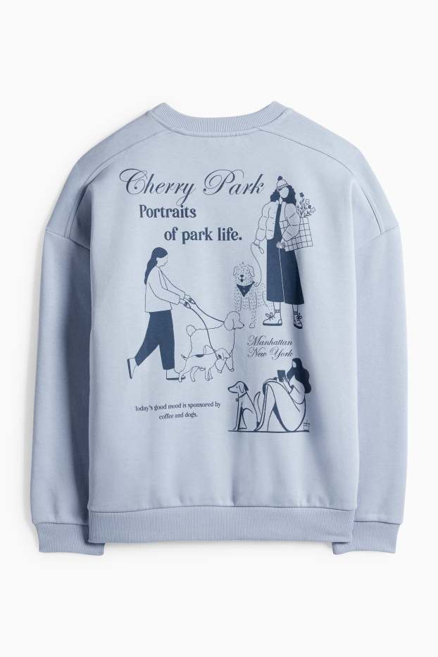 Dames - Oversized sweatshirt - blauw