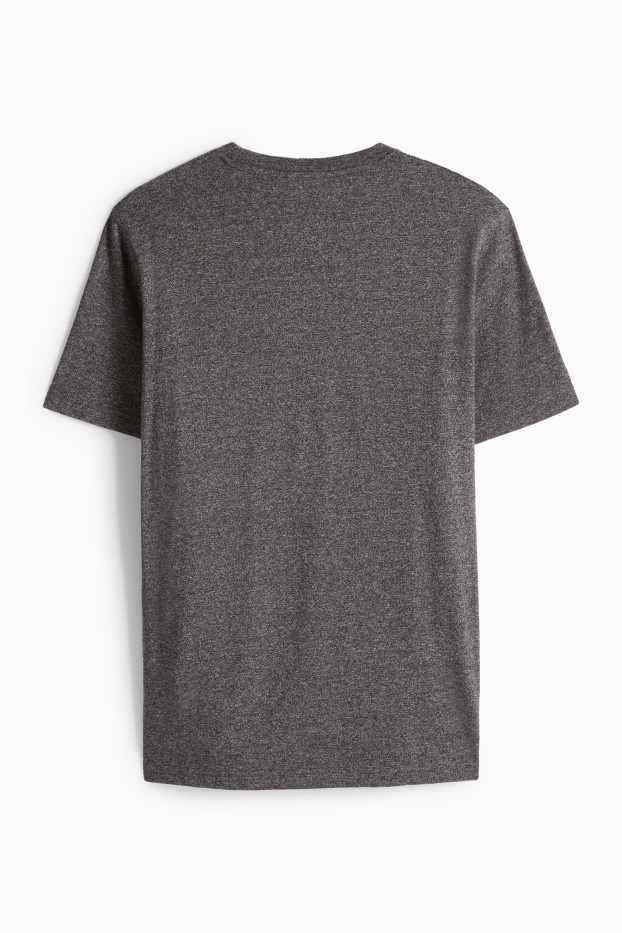 Hommes - T-shirt - regular fit - gris chiné