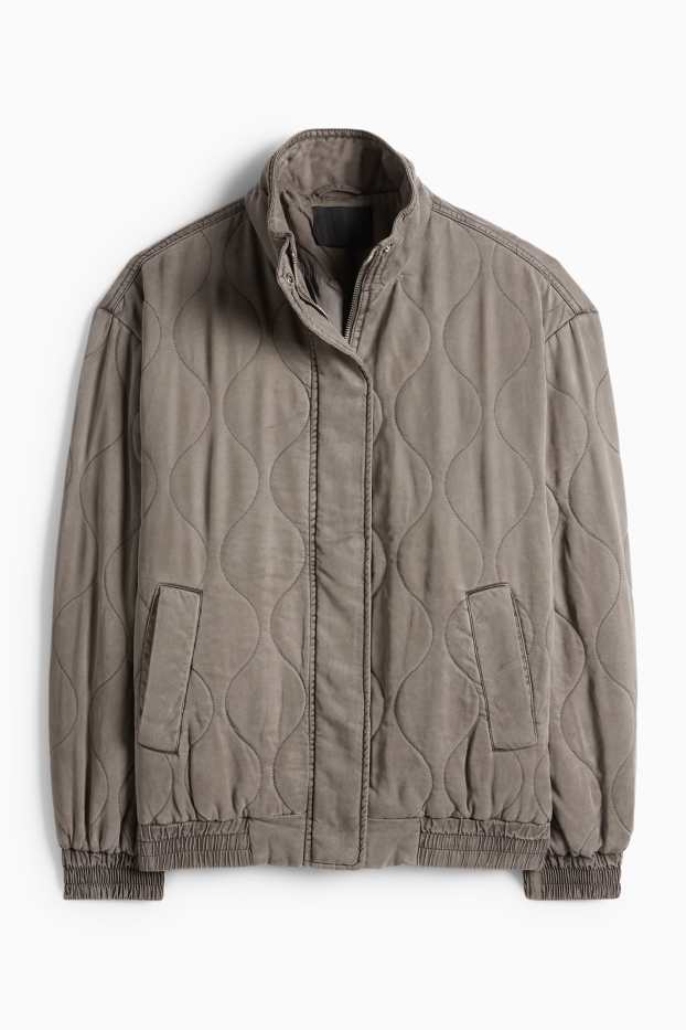 Donna - Giacca trapuntata - kaki