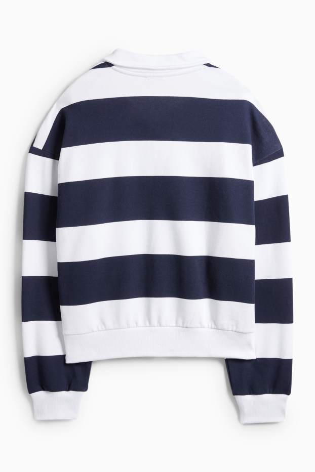 Dámské - Mikina - tmavomodrá/bílá