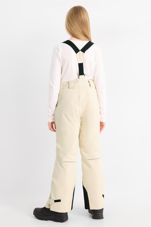 Kinderen: meisjes - Skibroek - waterdicht - licht beige