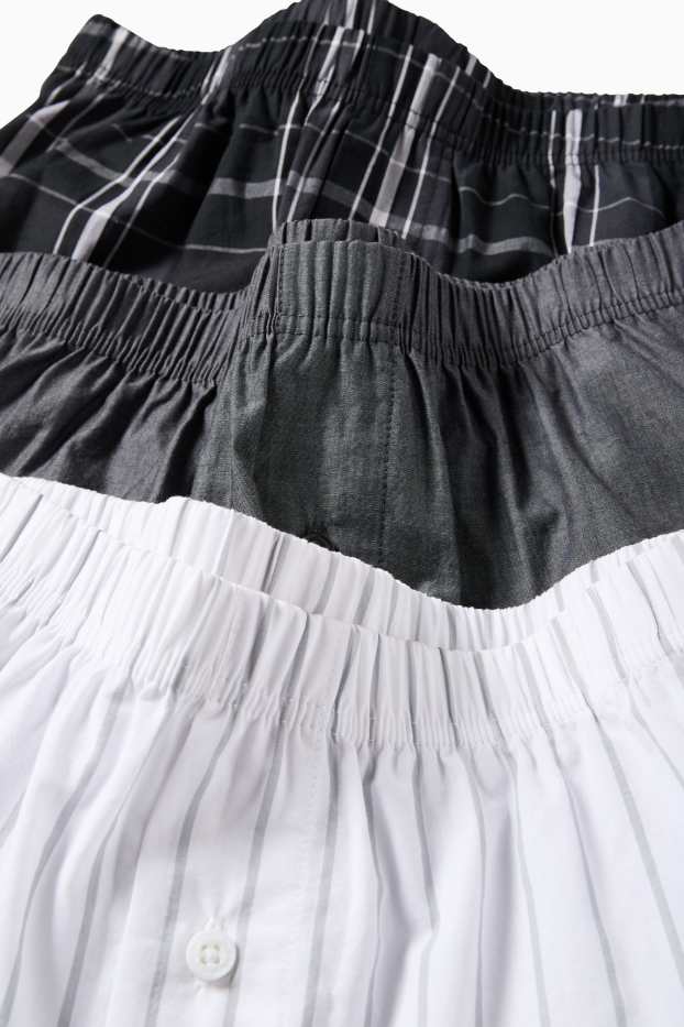 Děti - chlapci - Boxerky - bílá/černá