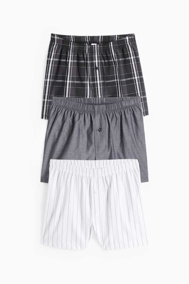 Děti - chlapci - Boxerky - bílá/černá