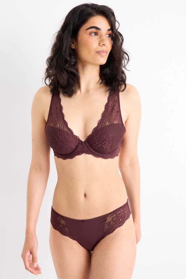 Dámské - Kalhotky - bordeaux