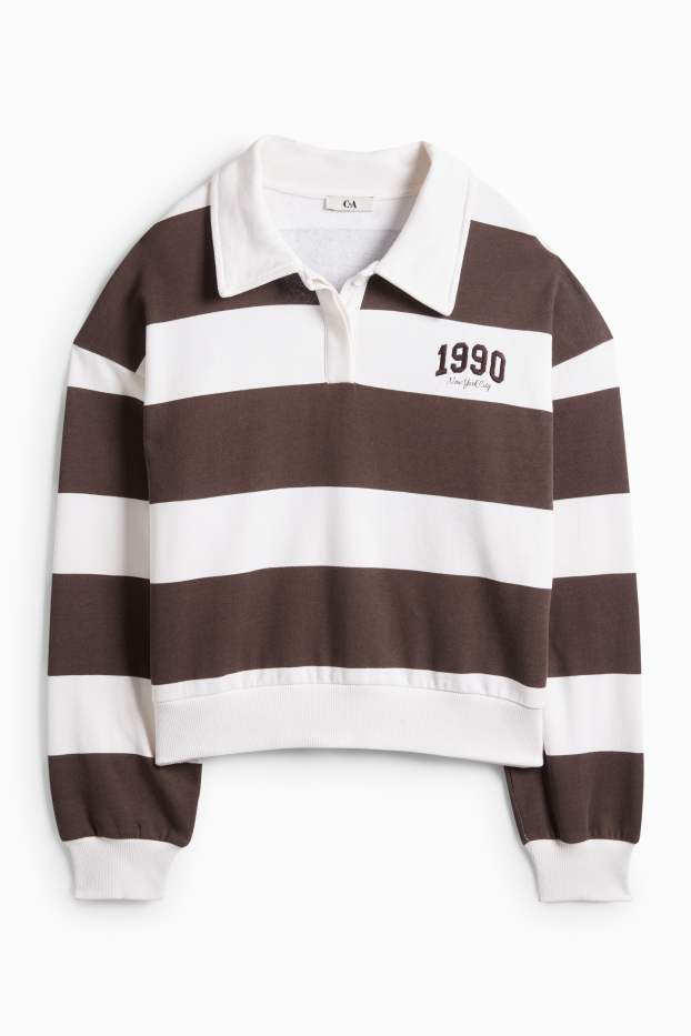 Dámské - Mikina - hnědá/béžová