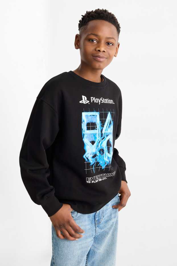 Children Boys - PlayStation - sweatshirt - black